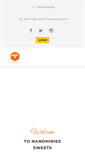 Mobile Screenshot of nandhinieesweets.com